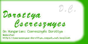 dorottya cseresznyes business card
